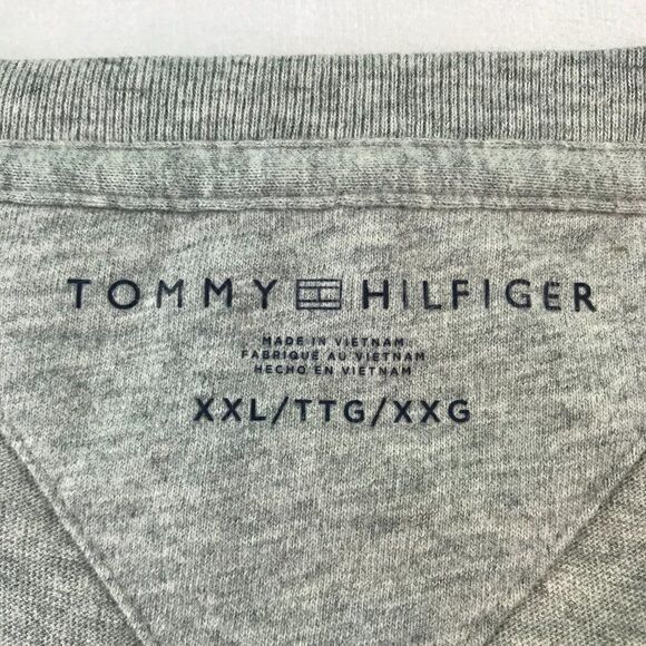 Tommy Hilfiger Men Corp Split Logo Gray T-Shirt XXL NWT - Picture 8 of 10